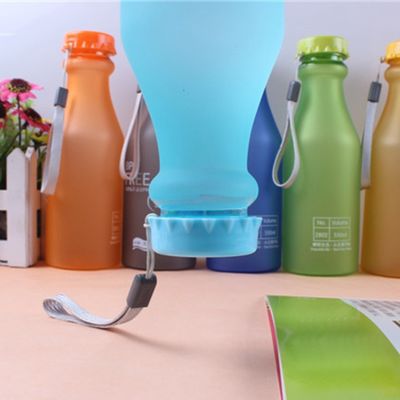 Versiegelte Trinkflasche 550ml Wiederverwendbares Fitnessstudio Bpa Freier Sport Plastikwasserflaschen mit Seil