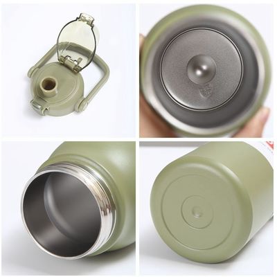 Custom Logo Edelstahl Vakuum isolierte Thermosflaschen Flasche mit Sprungkappe