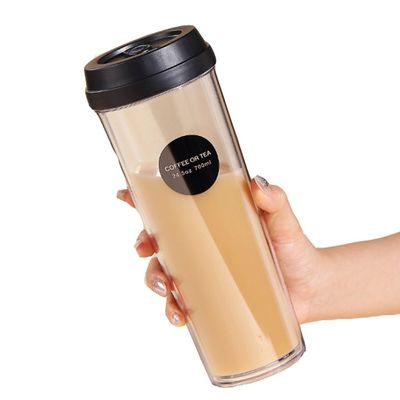 320/420/520ml/700ml umweltfreundliche Doppelwandflasche aus Kunststoff mit undichtem Deckel
