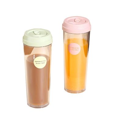 320/420/520ml/700ml umweltfreundliche Doppelwandflasche aus Kunststoff mit undichtem Deckel