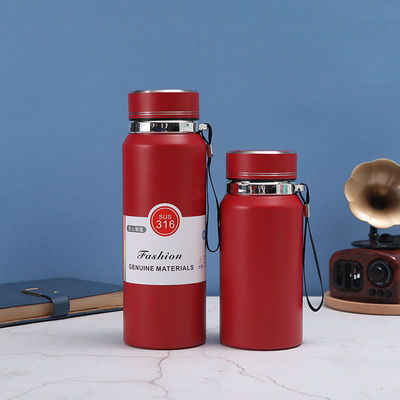 Vakuumisolierte 800ml Wasserflasche Custom Logo 316 Edelstahl perfekt für Reisen