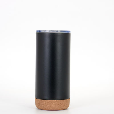 0.5KG Weiß Schwarz Doppelwand Vakuum Isolierter Kaffeetasse aus Edelstahl mit Deckel