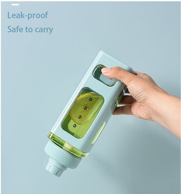 Material 700ml Quadratische tragbare hochtemperaturbeständige Plastikflasche für Camping