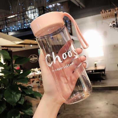 Custom Gym Sports Lecksicherer Wasserkocher Tragbare Wasserflasche mit klarem Becher und Seil