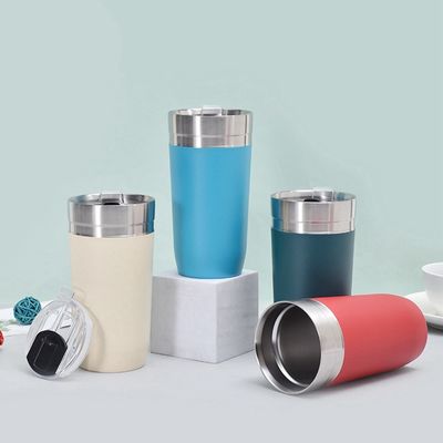 16 oz Edelstahl Kaffeetasse mit Deckel Halten Sie Ihren Kaffee bei perfekter Temperatur