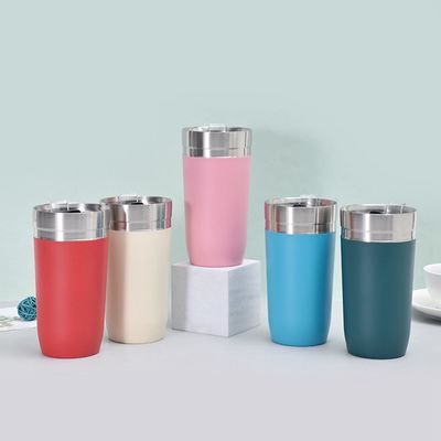 16 oz Edelstahl Kaffeetasse mit Deckel Halten Sie Ihren Kaffee bei perfekter Temperatur