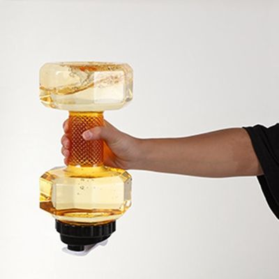 Kreative Gestaltung Fitnessstudio Dumbbell geformte Flasche 2200ml für Lauf Fitness und Enthusiasten