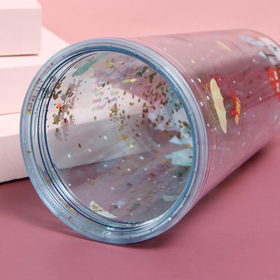 500 ml Weihnachtsflasche aus Kunststoff mit süßem Wasserflaschendesign für nachhaltiges Trinken
