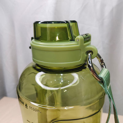 Individuelles Logo akzeptabel 1.1 Gallonen Tritan Wasserflasche mit Zeitmarker und 249.7g