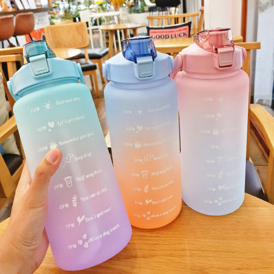 2023 Motivationsflasche 2L BPA für Sport und Outdoor-Aktivitäten