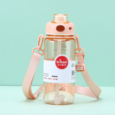 700 ml und 830 ml Gym Gallon Sport Wasserflasche mit Zeitmarker BPA frei wiederverwendbarer Kunststoff Tritan