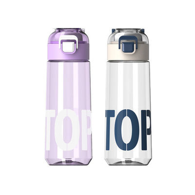 Strohart Öko-freundliche BPA-freie Tritan-Sportflasche mit Zeitmarker und Handgriff für Outdoor-Sportreisen