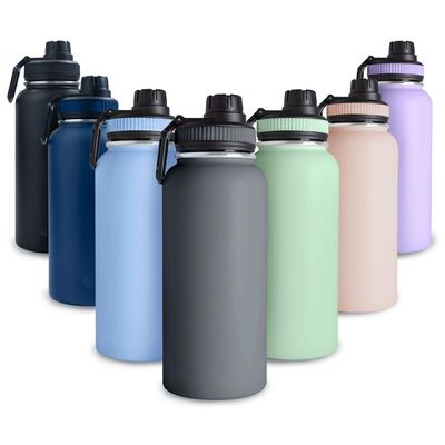 Alle geeigneten Personen können 32OZ Edelstahl Sportwasserflasche mit BPA-freiem Deckel genießen
