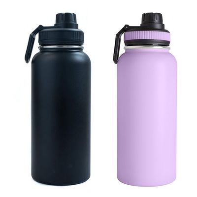 Alle geeigneten Personen können 32OZ Edelstahl Sportwasserflasche mit BPA-freiem Deckel genießen