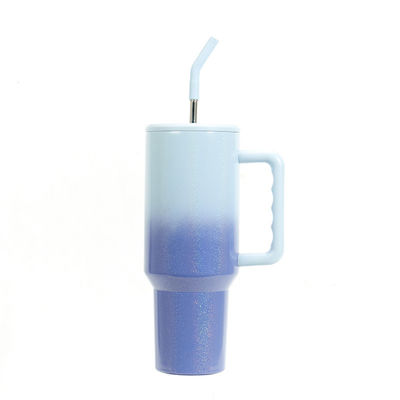 Tumbler 40 oz Sport-Wasserflasche mit Griff und Stroh dein ultimativer Fitness-Partner