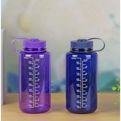 1000 ml Bpa-freie Plastikflasche mit Schuppen für Outdoor-Sportarten