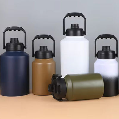 Halten Sie das Getränk warm kalt 24 Stunden 2L Edelstahl Wasserflasche für Outdoor-Reisen