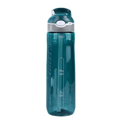 Anwendbares Siedendes Wasser 750 ml Tritan Plastik Sportwasserflasche mit Griff für Erwachsene