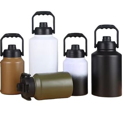 Straight Cup Großkapazität 2L isolierte Wasserflasche aus Edelstahl