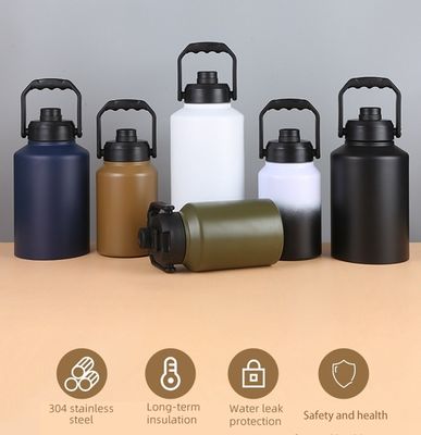 Kapazität 2L Thermos Tragbare undichte Edelstahl-Wasserflasche für Outdoor-Reisen