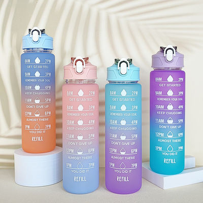Wasserflasche aus Tritan mit Zeitmarker 900 ml Bpa