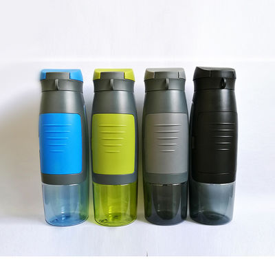 Vorräte 750 ml Kapazität Portable Sport Plastik Trinkwasserflasche mit Kartenlager