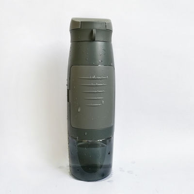 Vorräte 750 ml Kapazität Portable Sport Plastik Trinkwasserflasche mit Kartenlager
