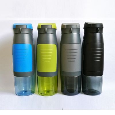 Custom Logo 750ml Plastik Minimalistische Sport-Wasserflasche mit Deckel für Outdoor-Aktivitäten