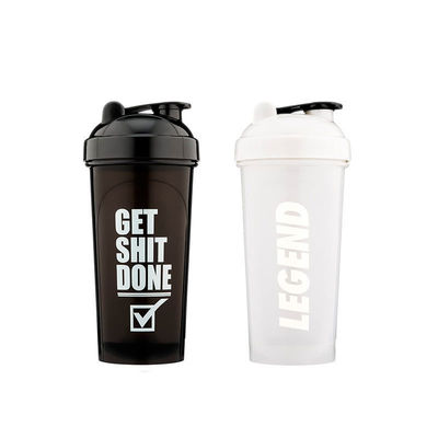 BPA-freie PE-Plastik-Sportstudio-Trinkwasserflasche mit benutzerdefiniertem Logo und Blender Shaker