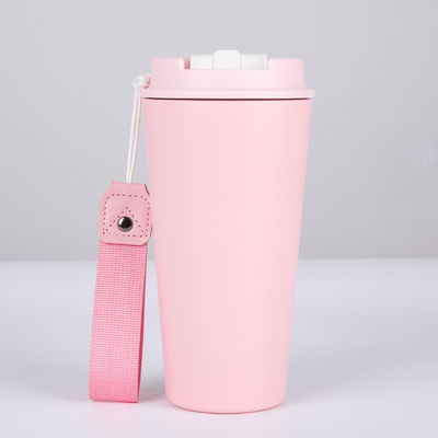 Modernes Design 350ml/500ml Farbiger Kaffeebecher Tragbare Wasserflasche aus Edelstahl