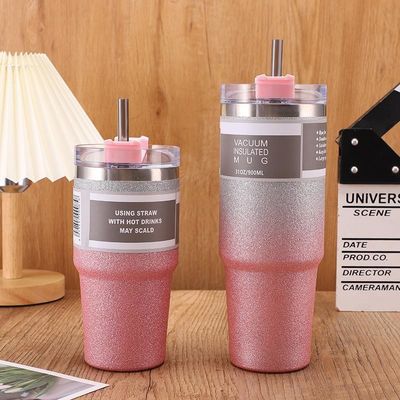 20OZ 30OZ Edelstahl Wasserflasche Custom Design Farbenfrohe Sporthalm Thermosflasche