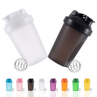 Kunden-Logo Gym Shaker 400ml 600ml Gym Sport Wasserflasche Plastik Protein Shaker Tasse