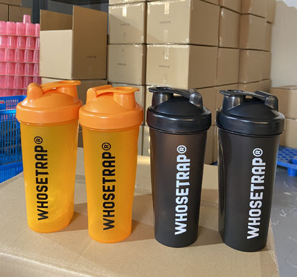 Kunden-Logo Gym Shaker 400ml 600ml Gym Sport Wasserflasche Plastik Protein Shaker Tasse