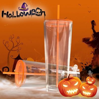 24oz Acryl-Doppelwand-Kalt-Tumbler, benutzerdefinierte Farbe, Plastik-PP-Tasse für Partybedarf