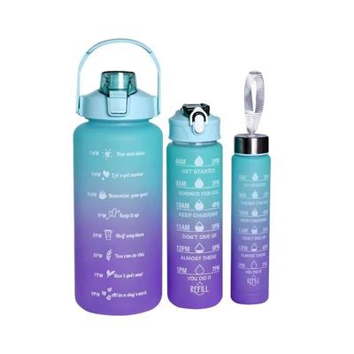 Heiße Kinder 3 in 1 Set Flasche mit Stroh für Kinder Schule 2000ml 900ml 300ml Kapazität