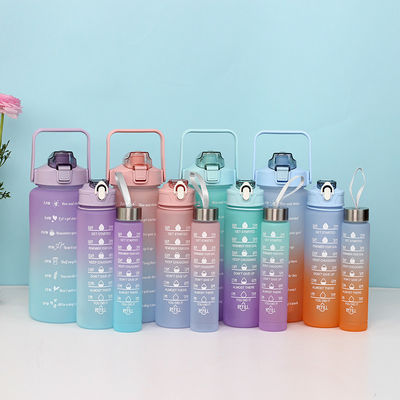 Heiße Kinder 3 in 1 Set Flasche mit Stroh für Kinder Schule 2000ml 900ml 300ml Kapazität