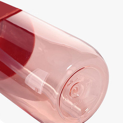 2023 Trending Plastik-Wasserflasche mit Doppel-Spout und Langstroh Unisex