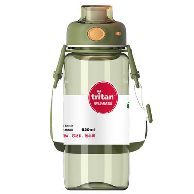 Benutzerdefiniertes Logo akzeptabel Schick-Tritan-Plastik-Wasserflasche zum Campen