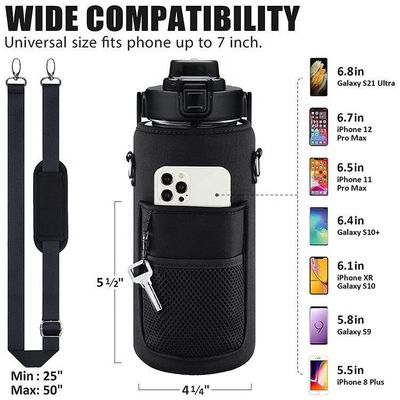 Country-Design-Flasche mit Telefontasche und benutzerdefiniertem Riemen