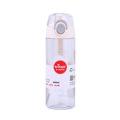 600 ml Tritan Durchsichtige Wasserflasche Kunststoff Sportgetränke Flasche mit Deckel