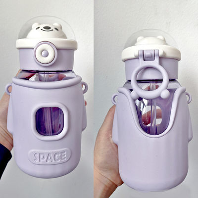 Vorrätig für den Schulbesuch 660 ml süße rosa Plastikflasche aus Tritan für Kinder