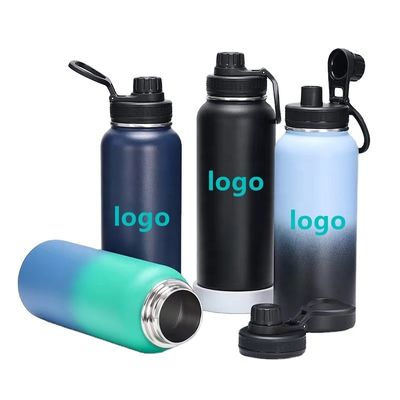 Vakuumflaschen 32oz Breitmunde Edelstahl-Wasserflasche für die Hydratation unterwegs