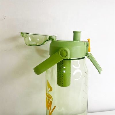 Wasserflasche für die Infusion von Reisegütern 1000 ml Tritan Sport Plastikteebeutel Infusionsflasche