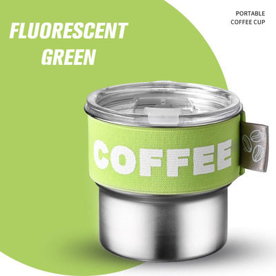 Farbe Custom 400ml 304 Edelstahl undicht tragbare Mini Thermosflasche mit breitem Mund