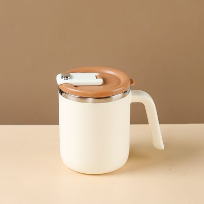 Maßgeschneiderte 500 ml tragbare Wasserflasche aus Edelstahl mit breitem Mund und Griff