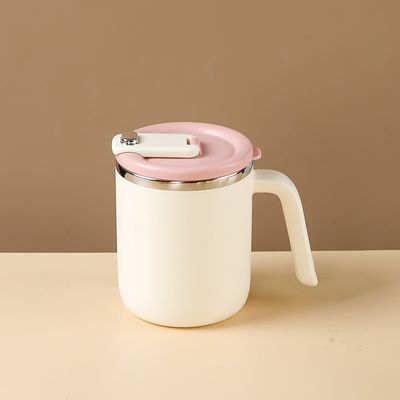Maßgeschneiderte 500 ml tragbare Wasserflasche aus Edelstahl mit breitem Mund und Griff