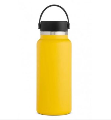 Benutzerdefiniertes Logo 32oz/1L Minimalist Design Stil Edelstahl Wasserflasche für tragbare