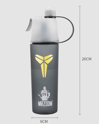 400/600 ml Outdoor Plastik-Sportwasserbecher mit Wasserströmungsmethode Druckart Grün