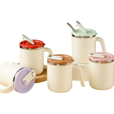 500 ml Edelstahl-Kaffee-Tasse, breiter Mund, undicht, isoliert, nachhaltig für Camping