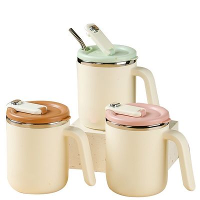 500 ml Edelstahl-Kaffee-Tasse, breiter Mund, undicht, isoliert, nachhaltig für Camping